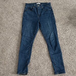 LOFT Women's Skinny Jeans - Dark Blue